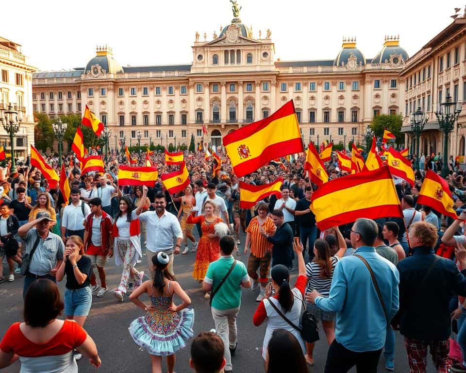 Feierlichkeiten Madrid Nationalfeiertag