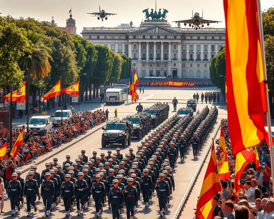 Spanische Militärparade in Madrid