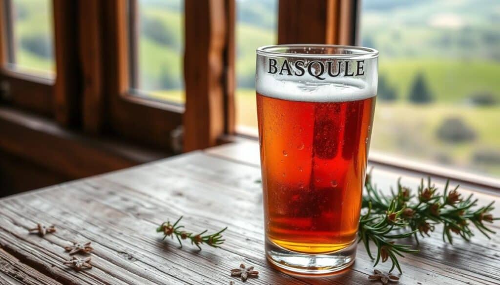 Baskisches Bier im Glas Baskisches Bier im Glas