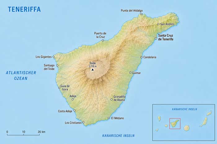 Wohnen auf Teneriffa – Vorteile und Nachteile landkarte-teneriffa